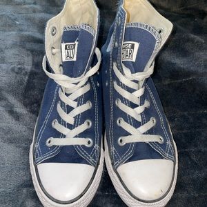 Navy Blue Hightop Converse Sz 6.5